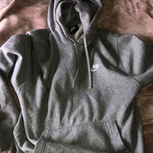 mens gray nike hoodie